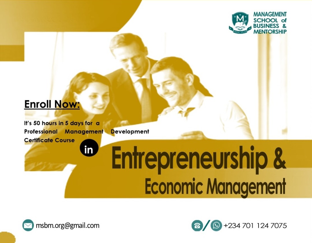 Entrepreneurship & Economic Management